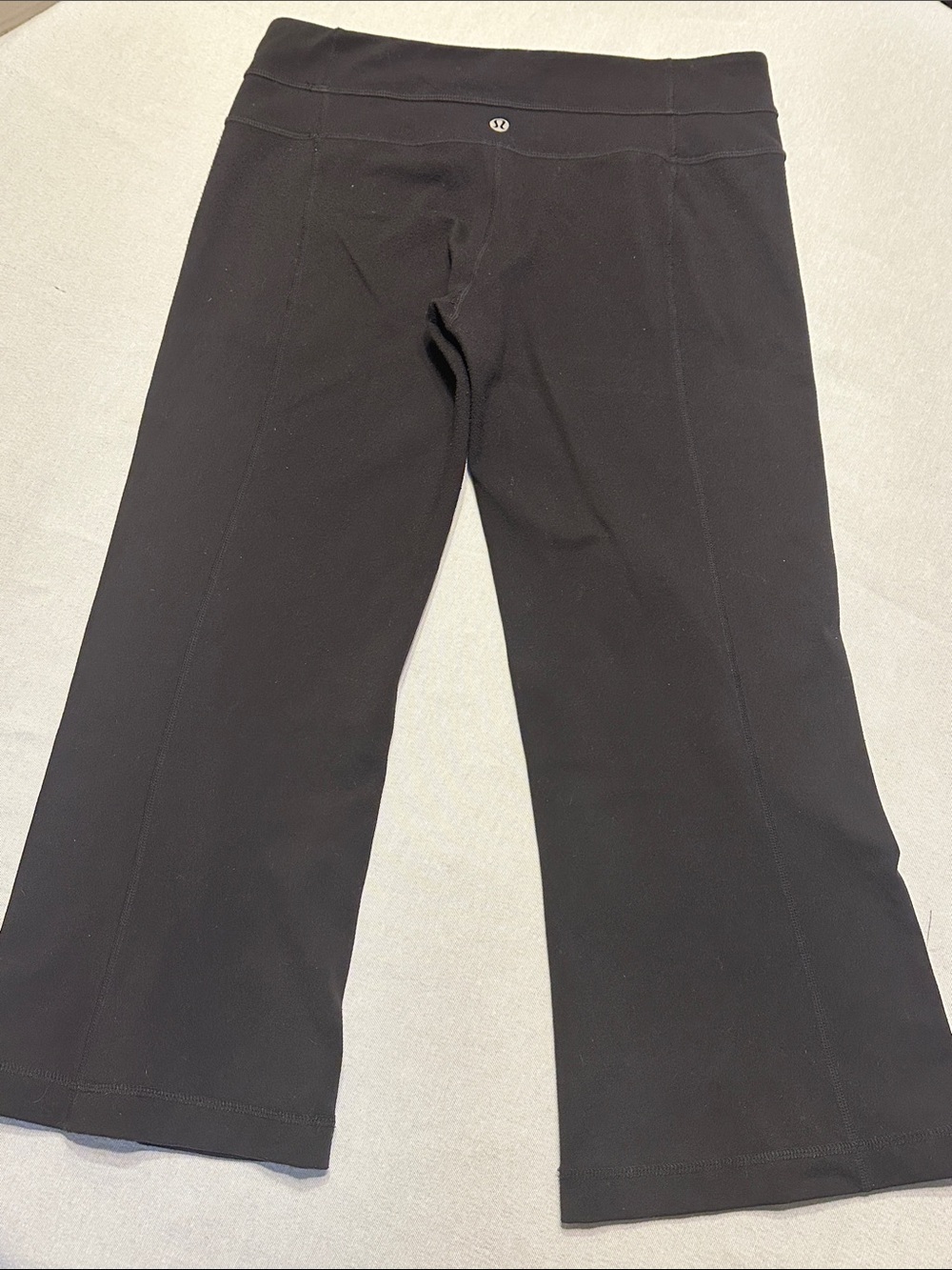 lululemon athletica Black Flare Capris